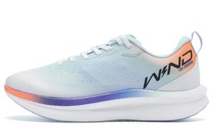 Сильные Ветры SE Амортизирующие Противоскользящие и Износостойкие Низкие Беговые Кроссовки Женские Белый Синий QIAODAN