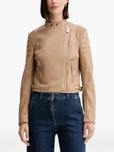 Байкерская куртка из искусственной кожи Guess Usa, коричневый