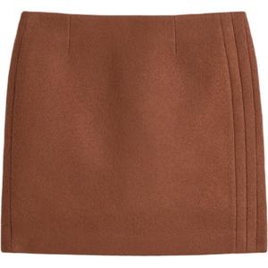 Повседневная короткая юбка женская COS, коричневый