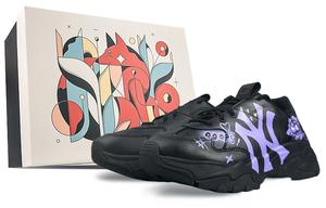 Кроссовки MLB Chunky Sneakers Unisex Low-top Purple, черный