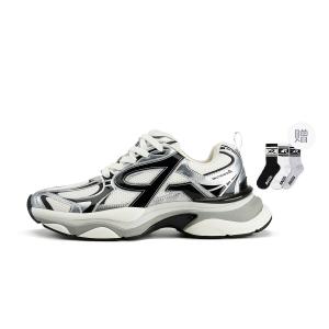 Кроссовки унисекс с низким верхом, черные/белые Rass