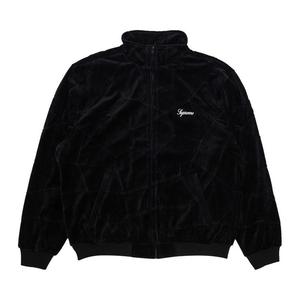 Спортивная куртка Supreme Patchwork Velour Track Jacket, Black