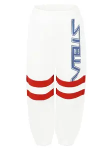 Спортивные брюки с логотипом Stella McCartney Kids, белый