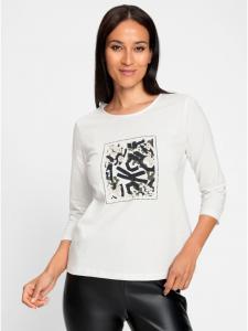 Рубашка с рукавами 3/4 цвета экрю Heine