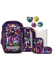 Ergobag Набор школьных рюкзаков, 6 предметов, Neo AmBärzonas 2025, фиолетовый
