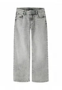 Джинсы свободного кроя со стразами Two Soon, Light Grey Denim