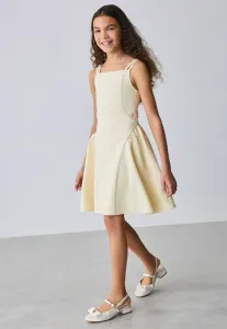 Платье-Скейтер прямого кроя с двойными бретелями Baker By Ted Baker, Yellow