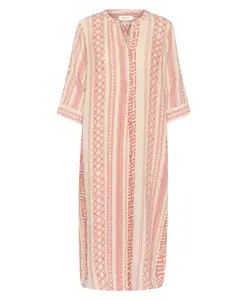 Льняное платье-кафтан нескольких цветов. Cream, розовый