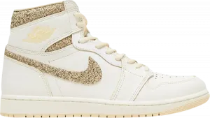 Кроссовки Air Jordan 1 Retro High OG Craft - Vibrations of Naija, белый