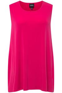 Футболка Ulla Popken Strick Top, цвет fuchsia pink