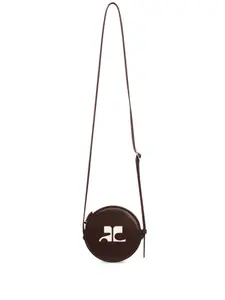 Сумка Reedition Small Circle Courrèges, коричневый