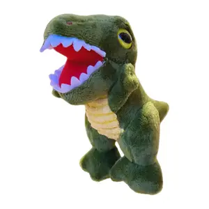 Милый динозавр тираннозавр плюшевый кулон 14,5 см высота Dolls and bears dance, темно-зеленый