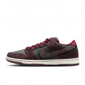 Кроссовки унисекс Nike SB Dunk Low Pro x Riot Skateshop, темно-серый/красный