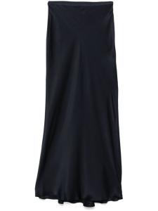 ANINE BING шелковая юбка-миди, синий