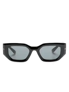 Солнцезащитные очки в прямоугольной оправе Philipp Plein Eyewear, черный