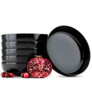 Набор тарелок KONSIMO, 18x5x18 см, черный