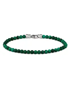 Мужской духовный браслет из бусин, 4 мм Vincero, malachite