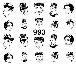 Водные наклейки для ногтей - №993, Raisin