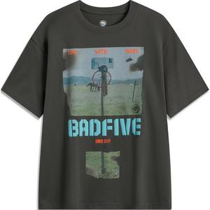 Футболка Badfive мужская obsidian gray LINING, серый