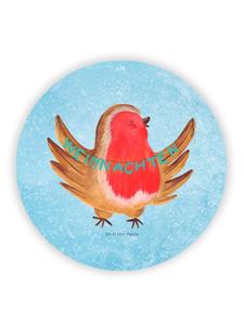 Mr. & Mrs. Panda Рождественский малиновка, магнит, без слов, ледяного синего цвета