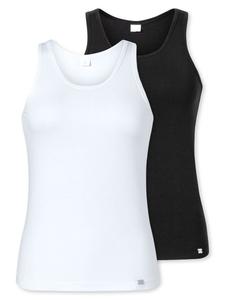 Топ ELLE, черный/белый