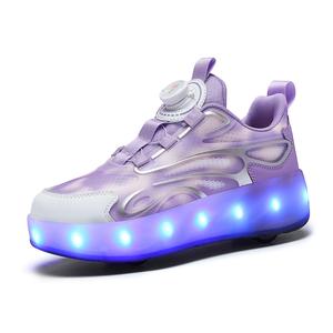 Кроссовки Shock Absorbers Lightweight Height Increasing Abrasion Resistant Slip Resistant Low Top Outdoor Shoes Women's TONYBEAR, Purple