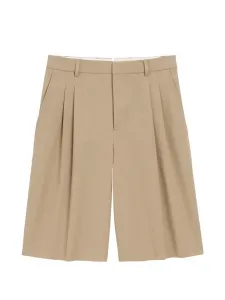 Шорты со складками AMI Paris, бежевый