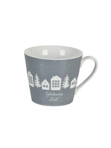 Кружка Happy Cup из эпохи глинтвейна серого цвета Krasilnikoff