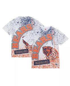 Футболка мужская белая Chicago Bears Team Burst с сублимированной печатью Mitchell & Ness