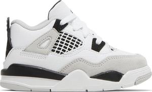 Кроссовки Air Jordan 4 Retro TD Military Black, белый