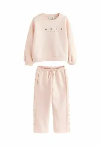 Спортивный костюм прямого кроя с металлизированным рисунком по бокам и широкими штанинами Baker By Ted Baker, Pink