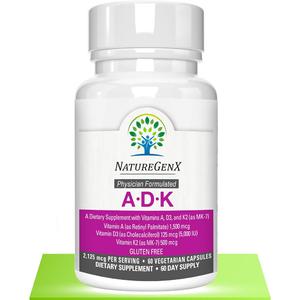 Витамин D3 NatureGenX 5000 МЕ + K2 MK-7, 60 капсул