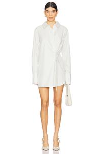 Мини-платье-рубашка Bibas Eaves, chalk