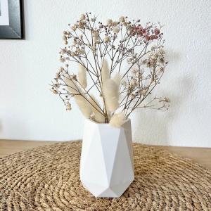 Декоративная ваза undGlueck, 10х7 см, белый