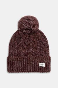Шапка из смеси шерсти Pepe Jeans, бордовый