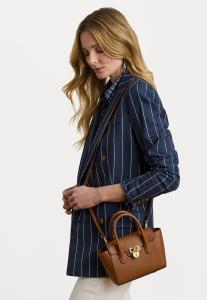 Сумка Lauren Ralph Lauren PEBBLED LEATHER SMALL TANNER SATCHEL, Lauren Tan/Tan