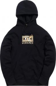 Худи Kith x Versace Greek Key Hoodie 'Black', черный