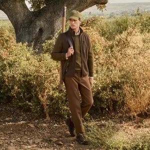 Мужской базовый флисовый жилет Verhunt, коричневый