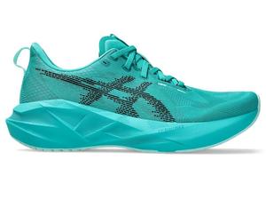 Беговые мужские кроссовки Asics Novablast 5, Wave Teal/Black, бирюзовый
