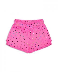 Детские плюшевые шорты с блестящими сердечками - для малышей и детей постарше Iscream, мультиколор