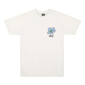 Футболка Stussy Flower Tee 'White', белый