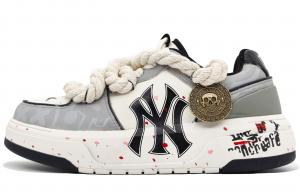 MLB Кроссовки для скейтбординга Chunky Liner с антискользящим покрытием, износостойкие, унисекс, белые, серые