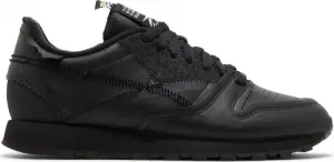 Кроссовки maison margiela x classic leather 'memory of - black' Reebok, черный