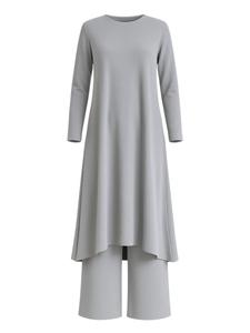 Брючный костюм fashionshowcase Modest ECE-Set, темно-серый