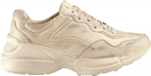 Кроссовки Gucci Wmns Rhyton Distressed Ivory, кремовый