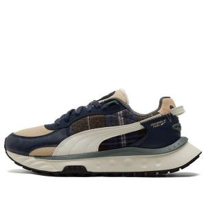 Кроссовки wild rider flannel 'blue cream white' Puma, синий
