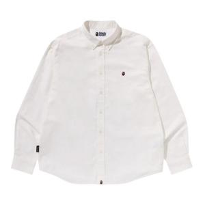 Рубашка BAPE One Point Oxford Long-Sleeve Shirt, White