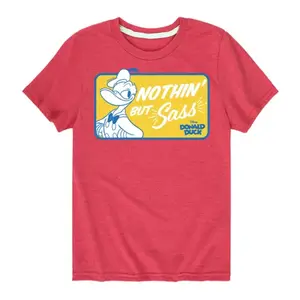 Футболка с принтом "Микки Маус и друзья: Дональд Дак — мальчишки 8-20, сплошное дерзкое обаяние" Disney, красный