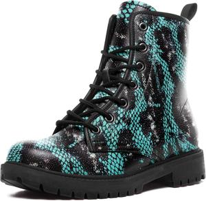 Стильные мужские ботинки до щиколотки, женские модные ботинки с шнуровкой, водонепроницаемые походные ботиночки для осени, зимы и весны AWSOLE, Black/Lt Blue