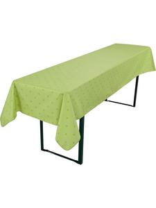 Erwin Müller Скатерть для пивного стола Neuss из смесовой хлопчатобумажной ткани, зеленого цвета